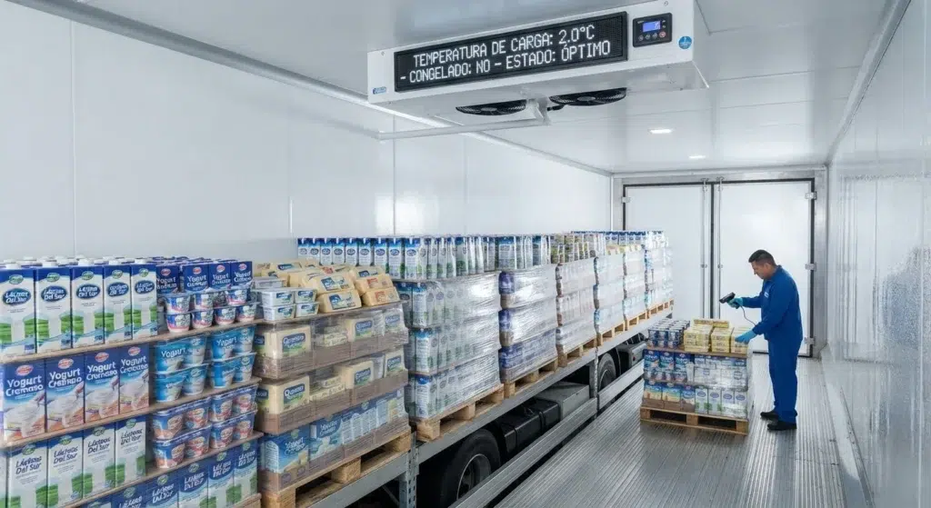 Aspectos clave del transporte de productos lácteos